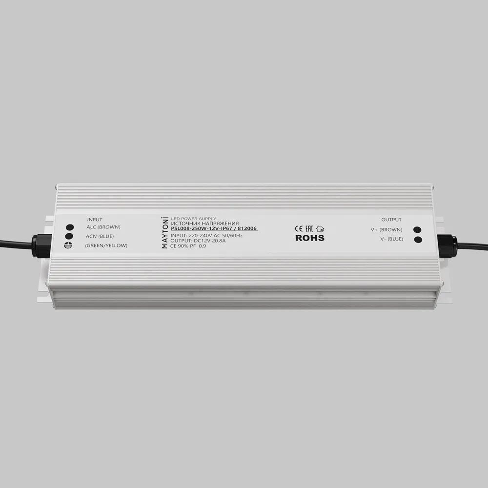 Источник напряжения PSL008 12В 250Вт IP67 812006