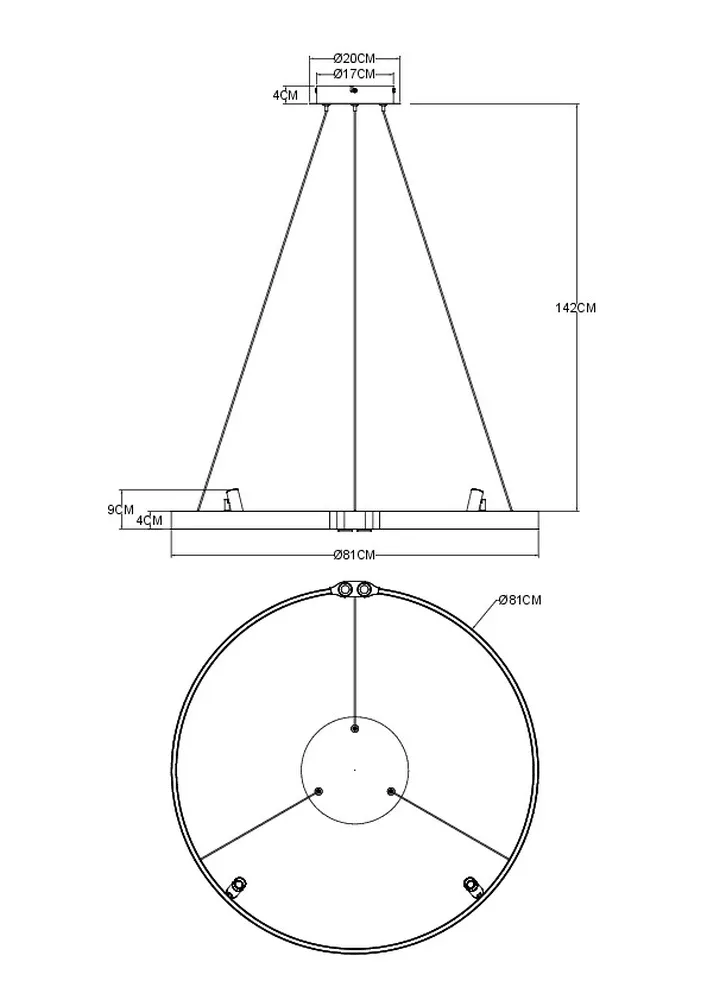 Подвесная люстра Arte Lamp CESARE
