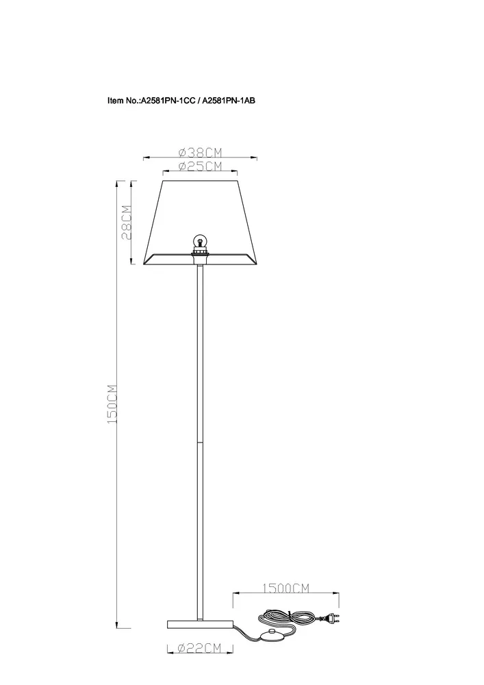 Торшер Arte Lamp ELBA
