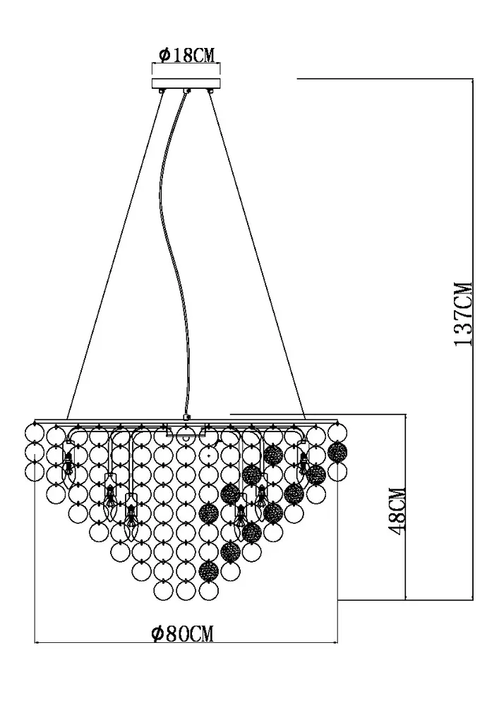 Подвесная люстра Arte Lamp PIPIRIMA