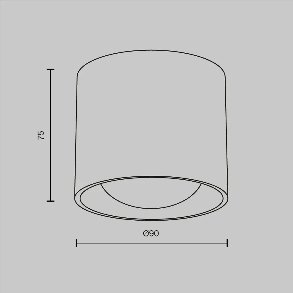 Потолочный светильник Линза / Lens 15 Вт 4000 К 70° IP 44