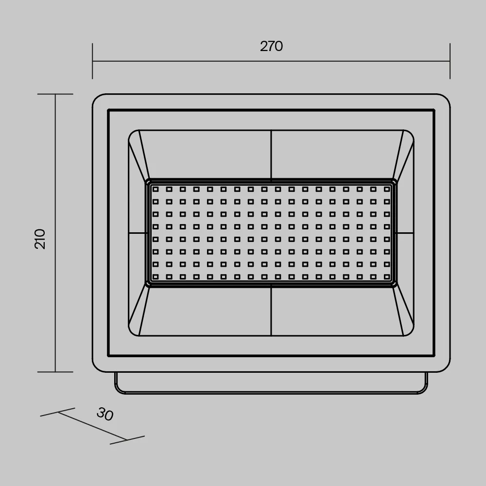 Прожектор Поток / Flood 4000К 100Вт IP 65