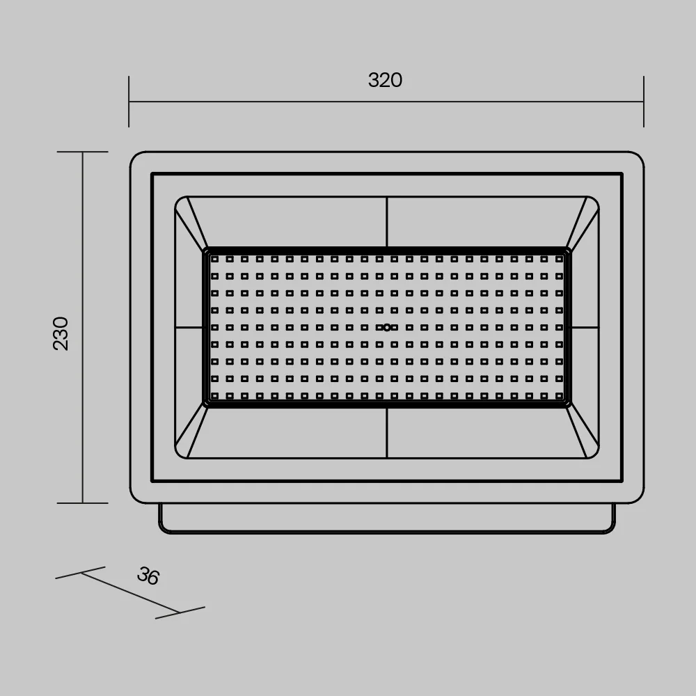 Прожектор Поток / Flood 6500К 150Вт IP 65