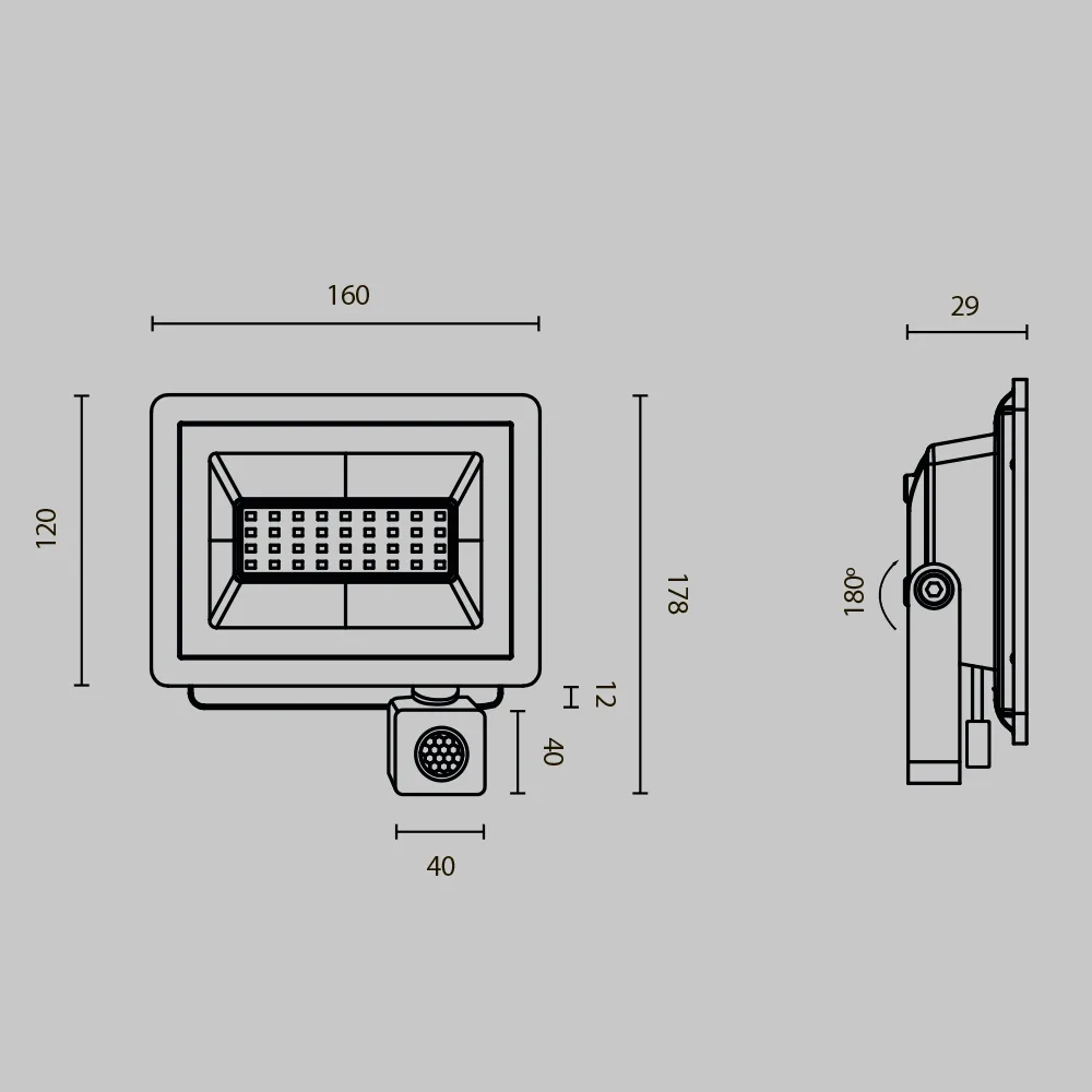 Прожектор Поток / Flood 4000К 30Вт IP 65