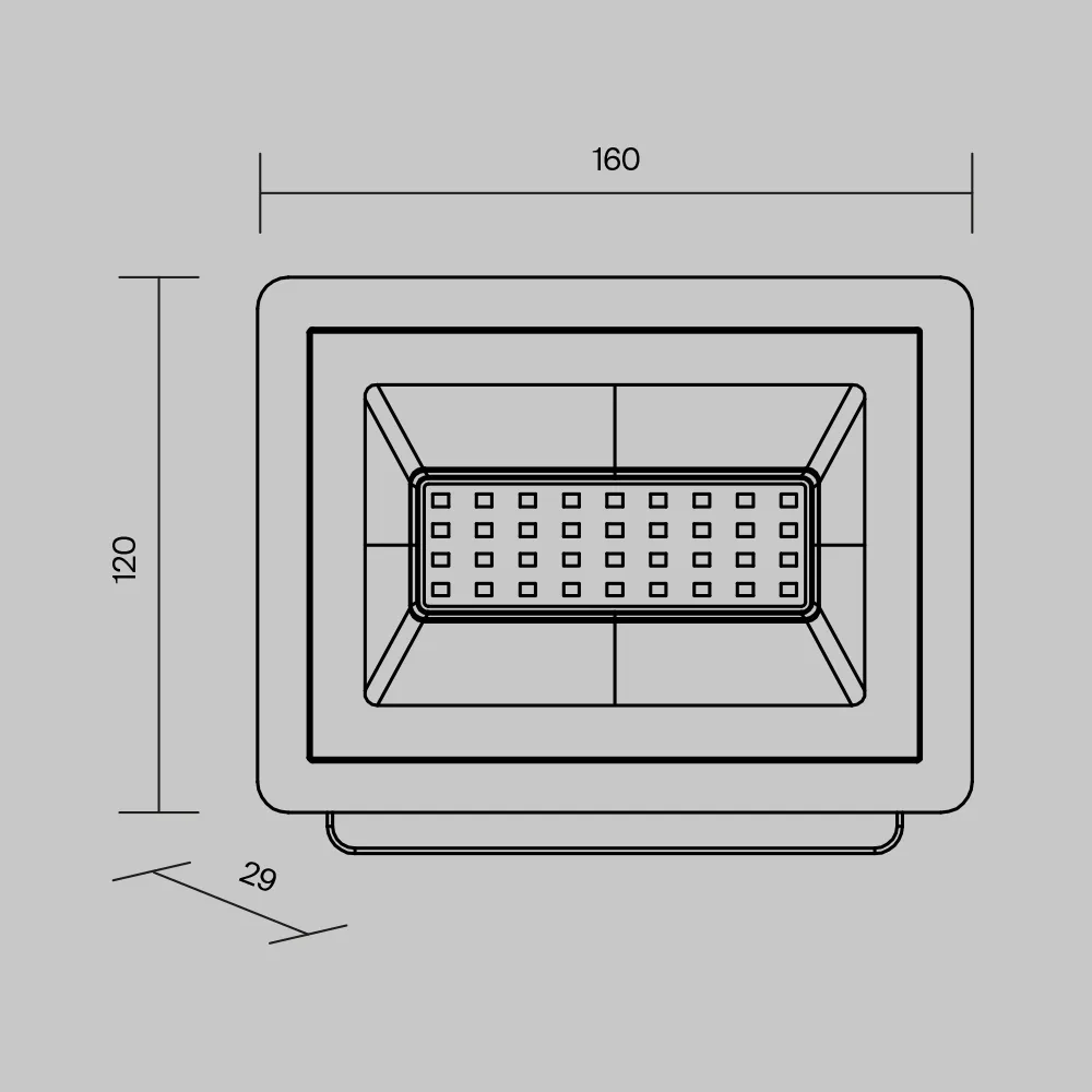 Прожектор Поток / Flood 6500К 30Вт IP 65