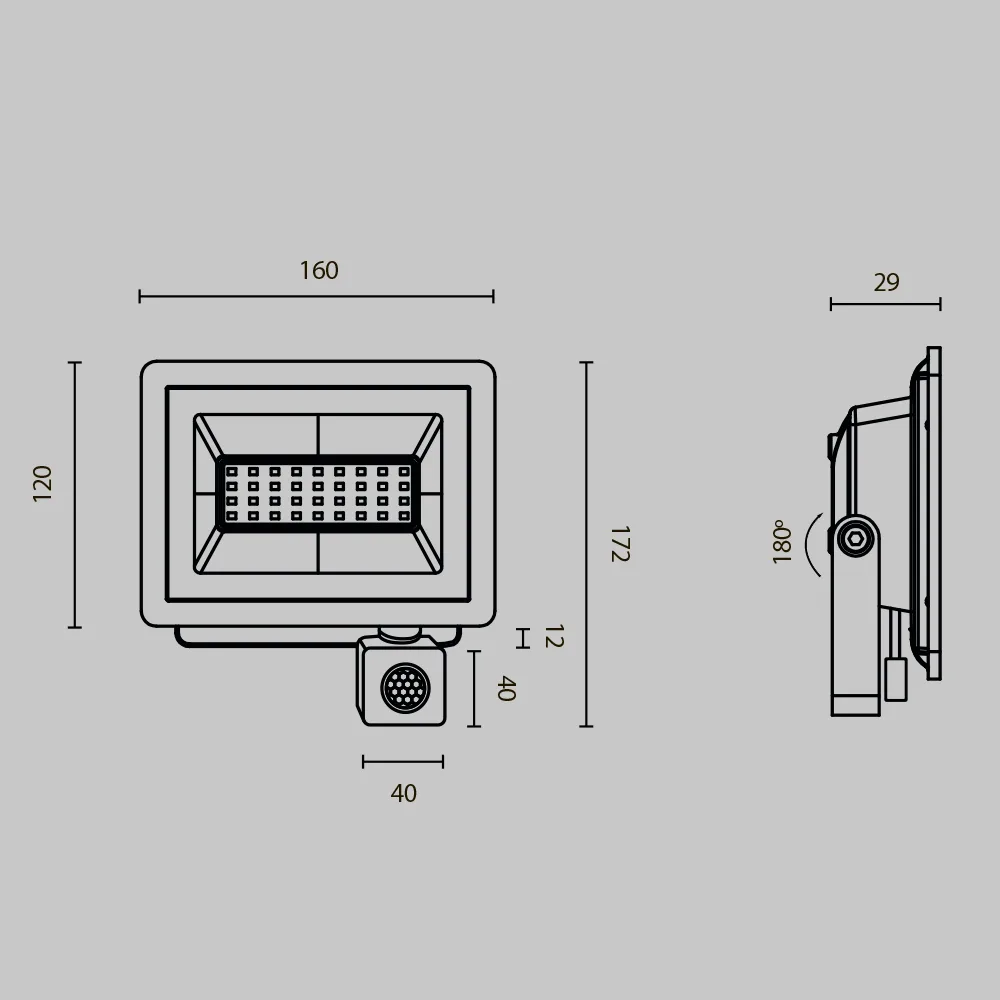 Прожектор Поток / Flood 6500К 30Вт IP 65