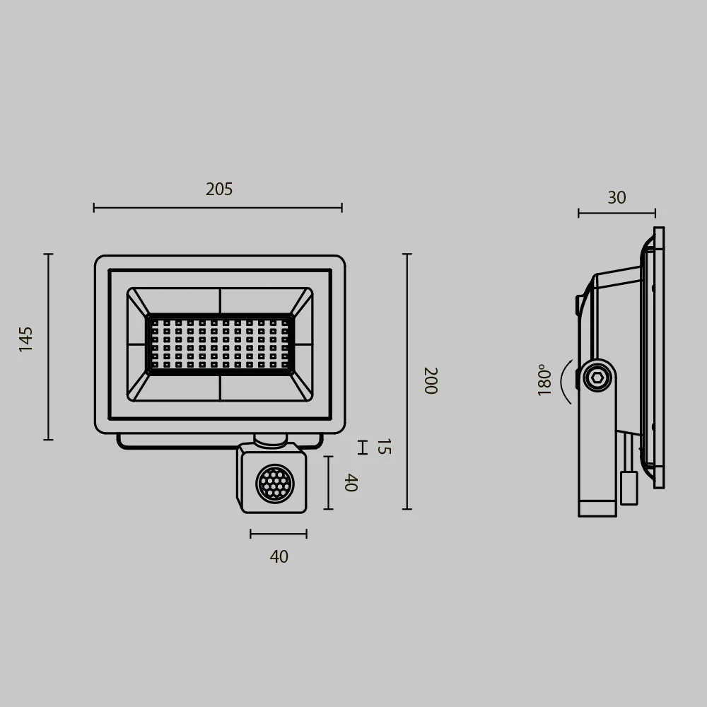Прожектор Поток / Flood 4000К 50Вт IP 65