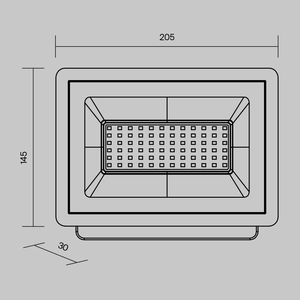 Прожектор Поток / Flood 6500К 50Вт IP 65