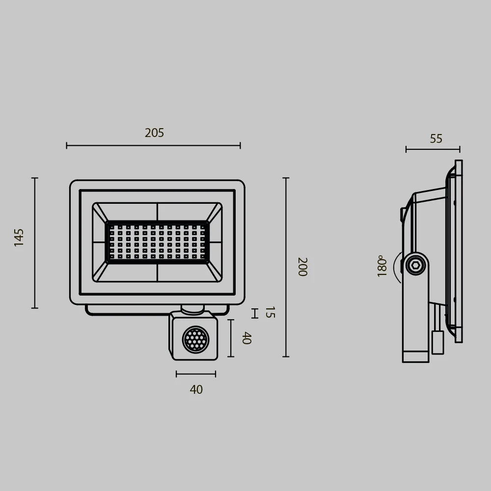 Прожектор Поток / Flood 6500К 50Вт IP 65
